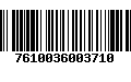 Código de Barras 7610036003710