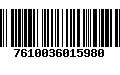 Código de Barras 7610036015980