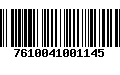 Código de Barras 7610041001145