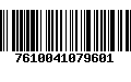 Código de Barras 7610041079601