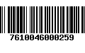 Código de Barras 7610046000259