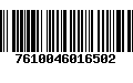 Código de Barras 7610046016502