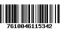 Código de Barras 7610046115342