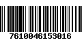 Código de Barras 7610046153016