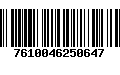 Código de Barras 7610046250647