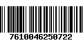 Código de Barras 7610046250722