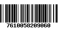 Código de Barras 7610058209060