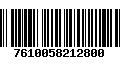 Código de Barras 7610058212800