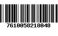 Código de Barras 7610058218048