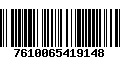 Código de Barras 7610065419148