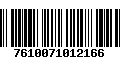 Código de Barras 7610071012166