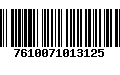 Código de Barras 7610071013125