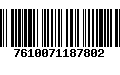 Código de Barras 7610071187802