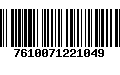 Código de Barras 7610071221049