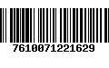 Código de Barras 7610071221629