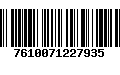 Código de Barras 7610071227935