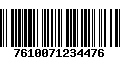 Código de Barras 7610071234476