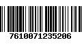 Código de Barras 7610071235206