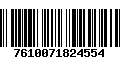 Código de Barras 7610071824554