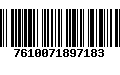 Código de Barras 7610071897183