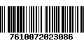 Código de Barras 7610072023086