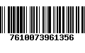 Código de Barras 7610073961356