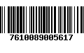 Código de Barras 7610089005617