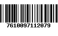 Código de Barras 7610097112079