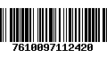 Código de Barras 7610097112420