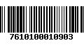 Código de Barras 7610100010903