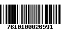 Código de Barras 7610100026591