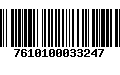 Código de Barras 7610100033247