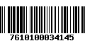 Código de Barras 7610100034145