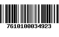 Código de Barras 7610100034923