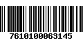 Código de Barras 7610100063145