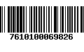 Código de Barras 7610100069826