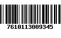 Código de Barras 7610113009345