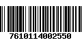 Código de Barras 7610114002550