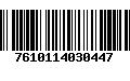 Código de Barras 7610114030447