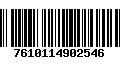 Código de Barras 7610114902546