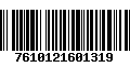 Código de Barras 7610121601319