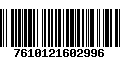 Código de Barras 7610121602996