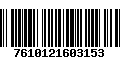 Código de Barras 7610121603153