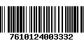 Código de Barras 7610124003332