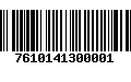 Código de Barras 7610141300001