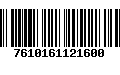 Código de Barras 7610161121600