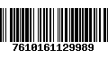 Código de Barras 7610161129989