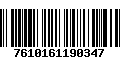 Código de Barras 7610161190347