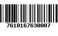 Código de Barras 7610167630007