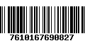 Código de Barras 7610167690827